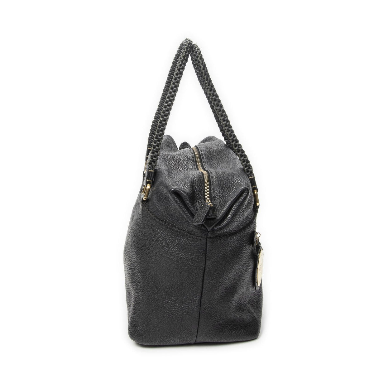 Fendi Selleria Boston Black Leather — view 4