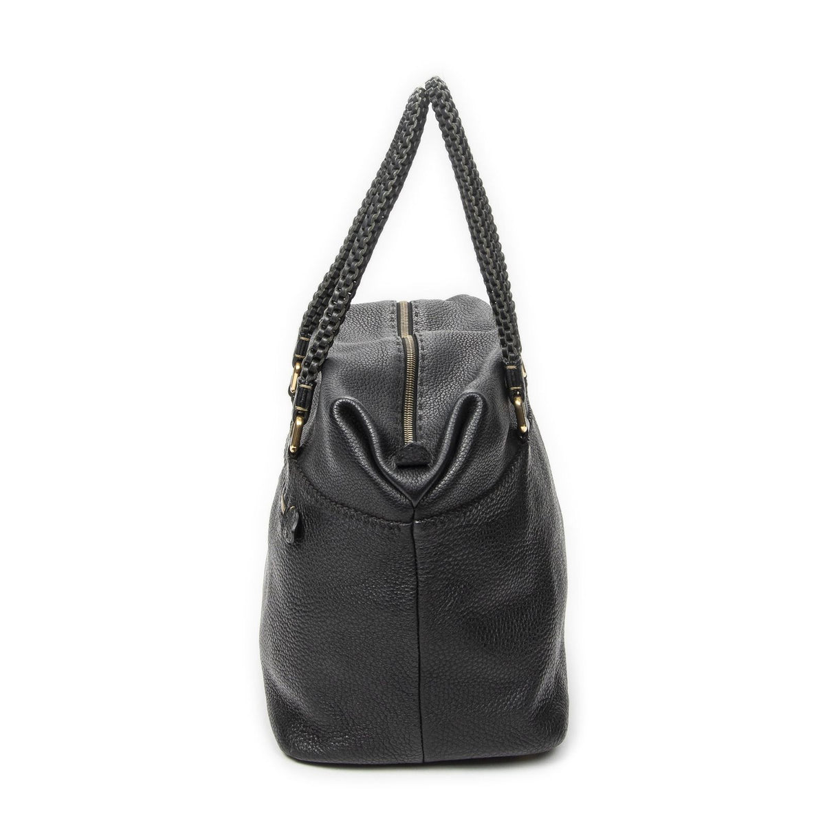 Fendi Selleria Boston Black Leather — view 3