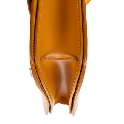 Celine Medium Classic Box Dark Yellow Smooth Calfskin — view 7
