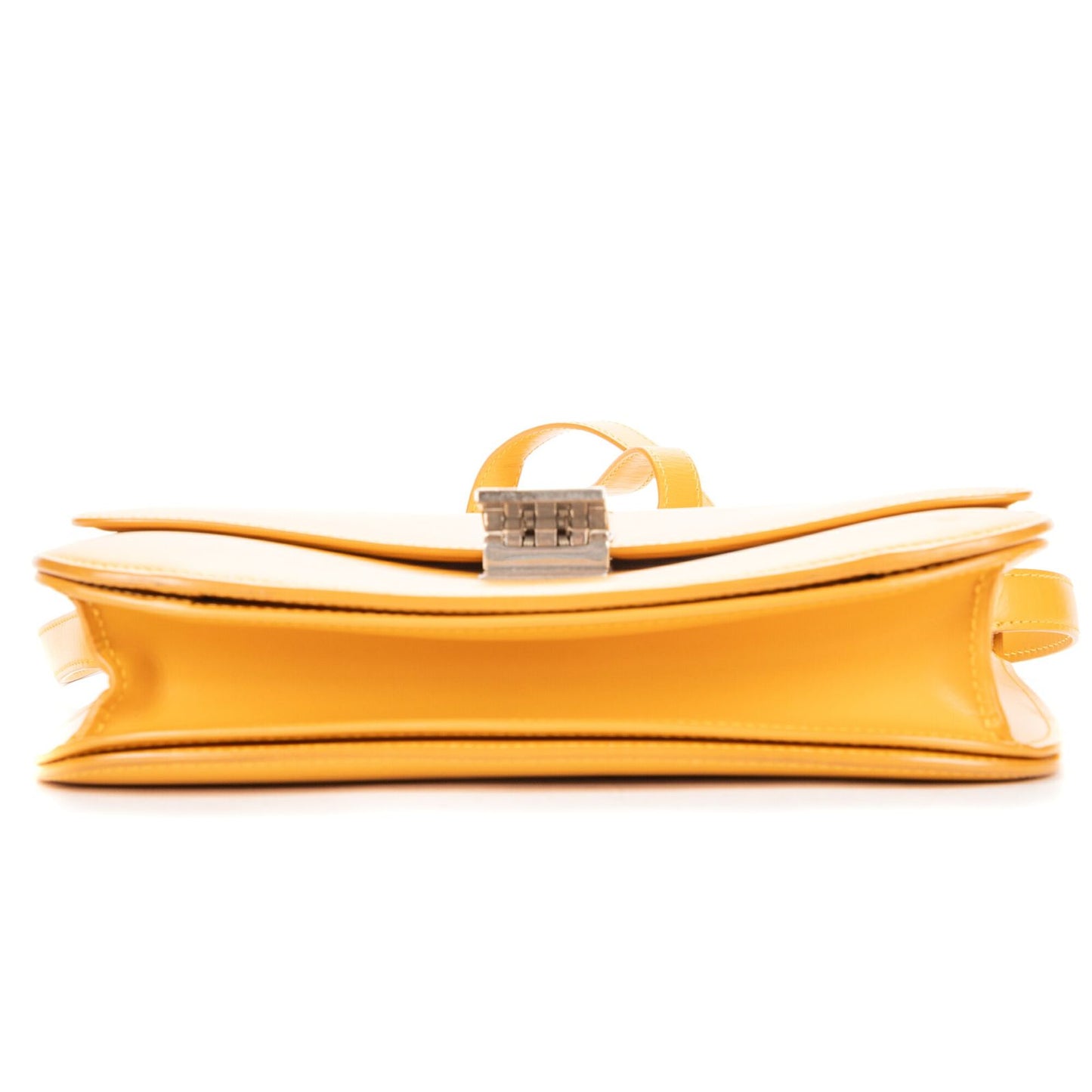 Celine Medium Classic Box Dark Yellow Smooth Calfskin — view 6