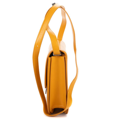 Celine Medium Classic Box Dark Yellow Smooth Calfskin — view 3