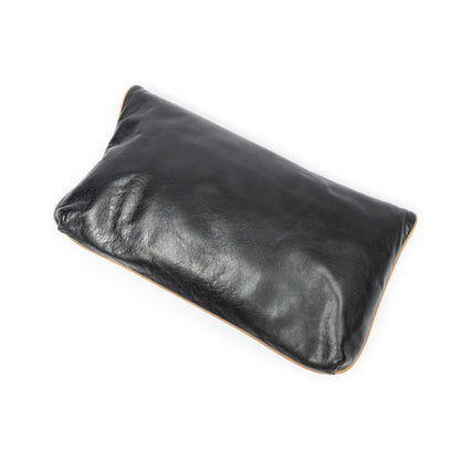 Celine Vintage Flap Clutch Black Calfskin Leather — view 2