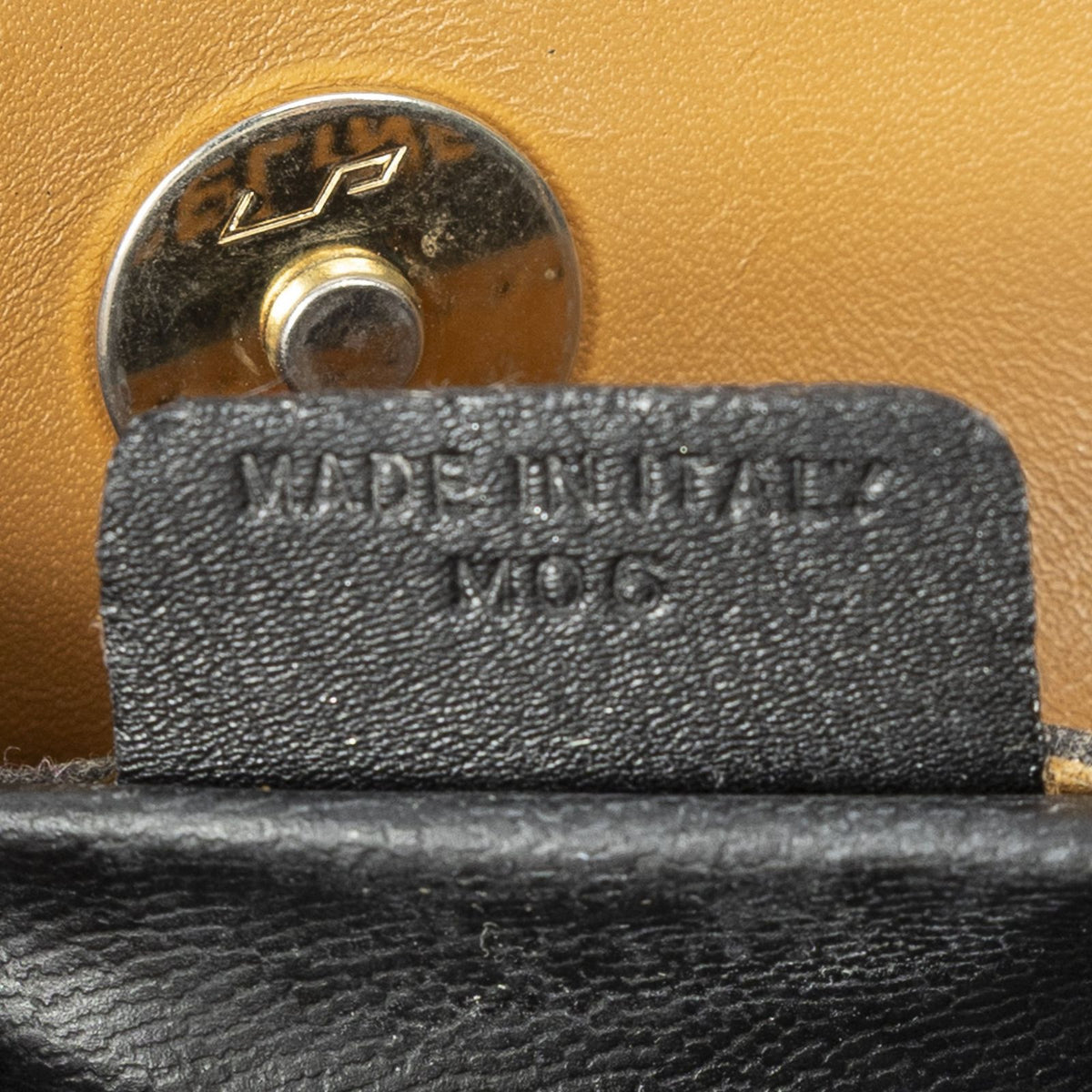 Celine Vintage Flap Clutch Black Calfskin Leather — view 5