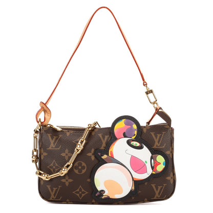 Louis Vuitton Takashi Murakami Panda Pochette Brown
