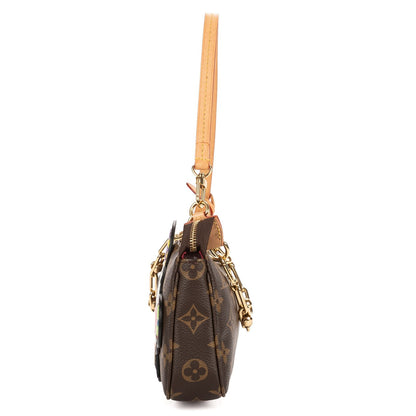 Louis Vuitton Takashi Murakami Panda Pochette Brown — view 3