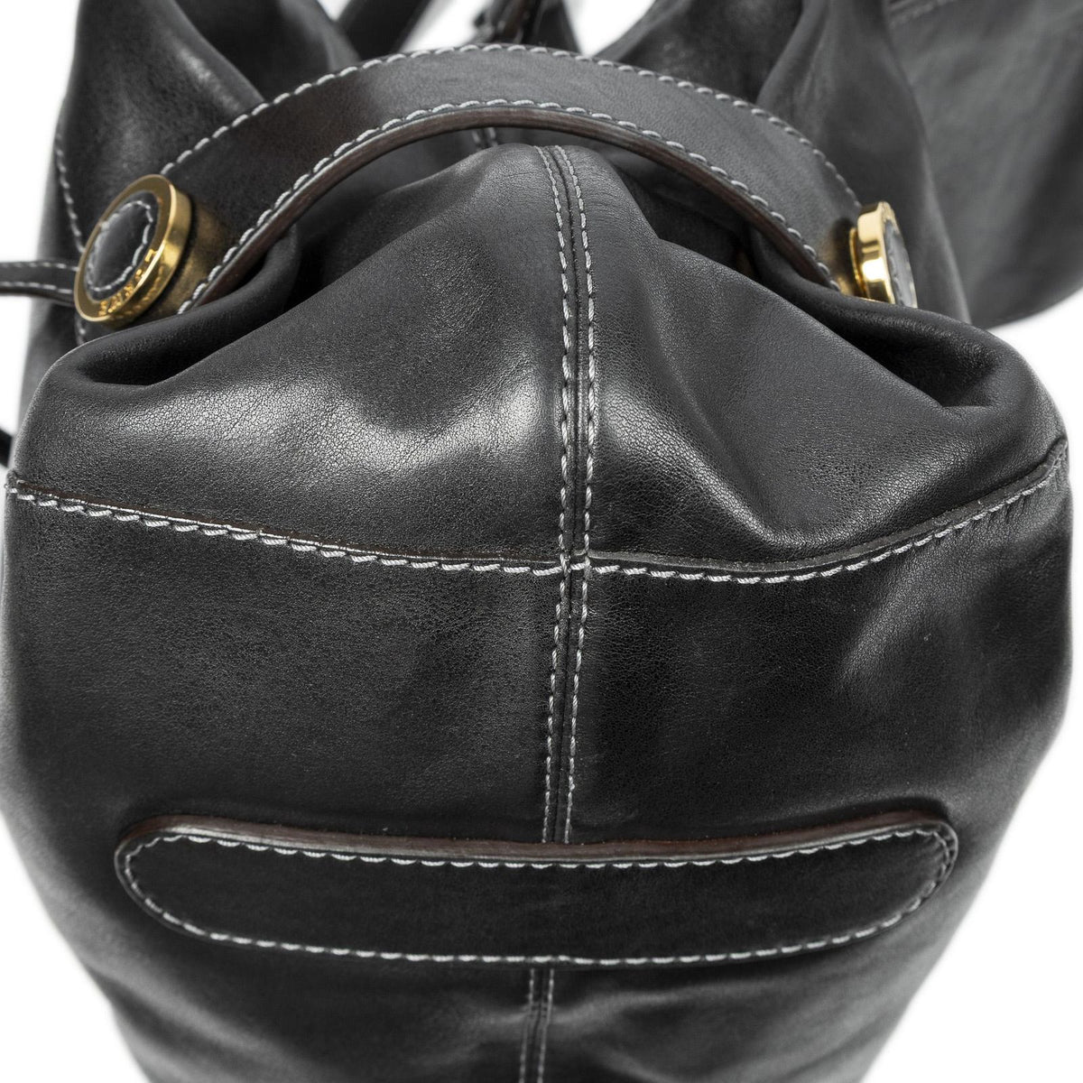 Loewe Pockets Top Handle Tote Bag Black Calfskin Leather — view 8