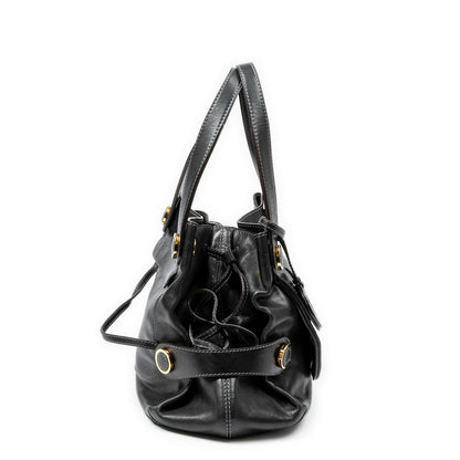 Loewe Pockets Top Handle Tote Bag Black Calfskin Leather — view 4