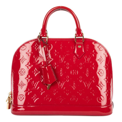 Louis Vuitton Alma Pomme D'amour Monogram Vernis Handbag