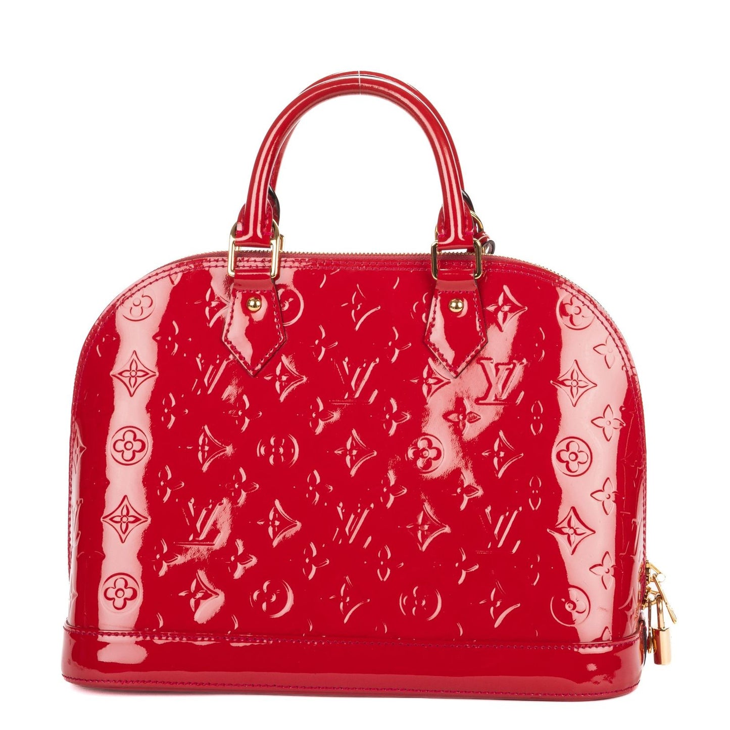 Louis Vuitton Alma Pomme D'amour Monogram Vernis Handbag — view 5