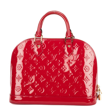 Louis Vuitton Alma Pomme D'amour Monogram Vernis Handbag — view 5