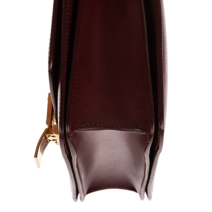 Celine Small Classic Box Burgundy Smooth Calfskin — view 7