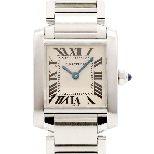 Cartier Tank Francaise SM Ivory Dial Watch
