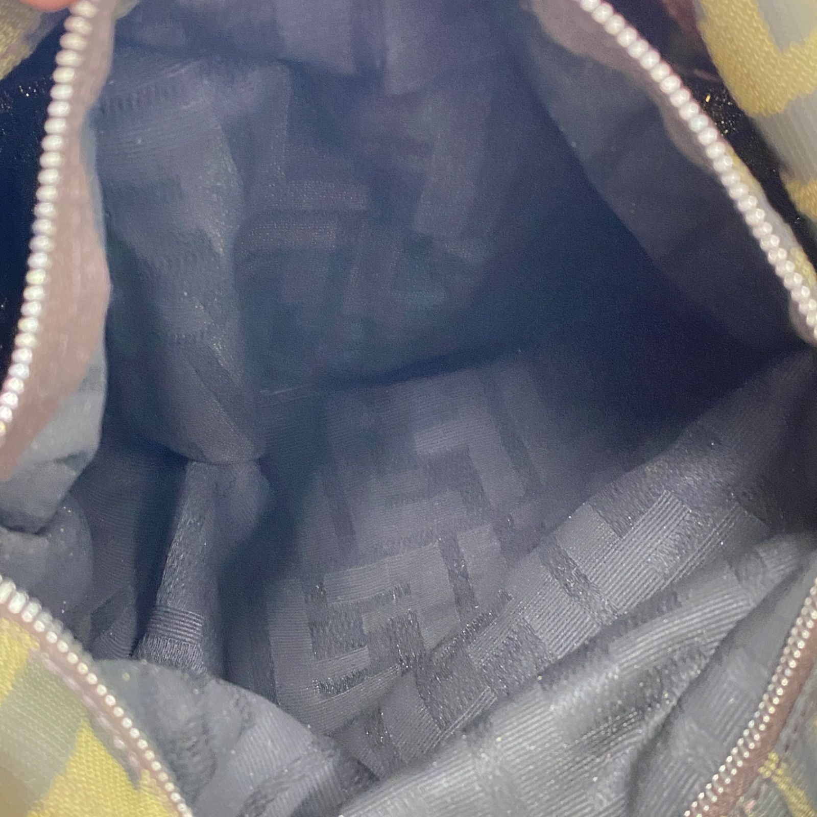 Fendi Tote Zucca Pattern Large Shoulder Bag Brown — view 7