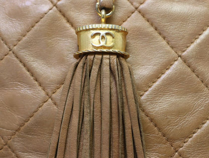 Chanel Lambskin Quilted Chain Shoulder Bag — view 7