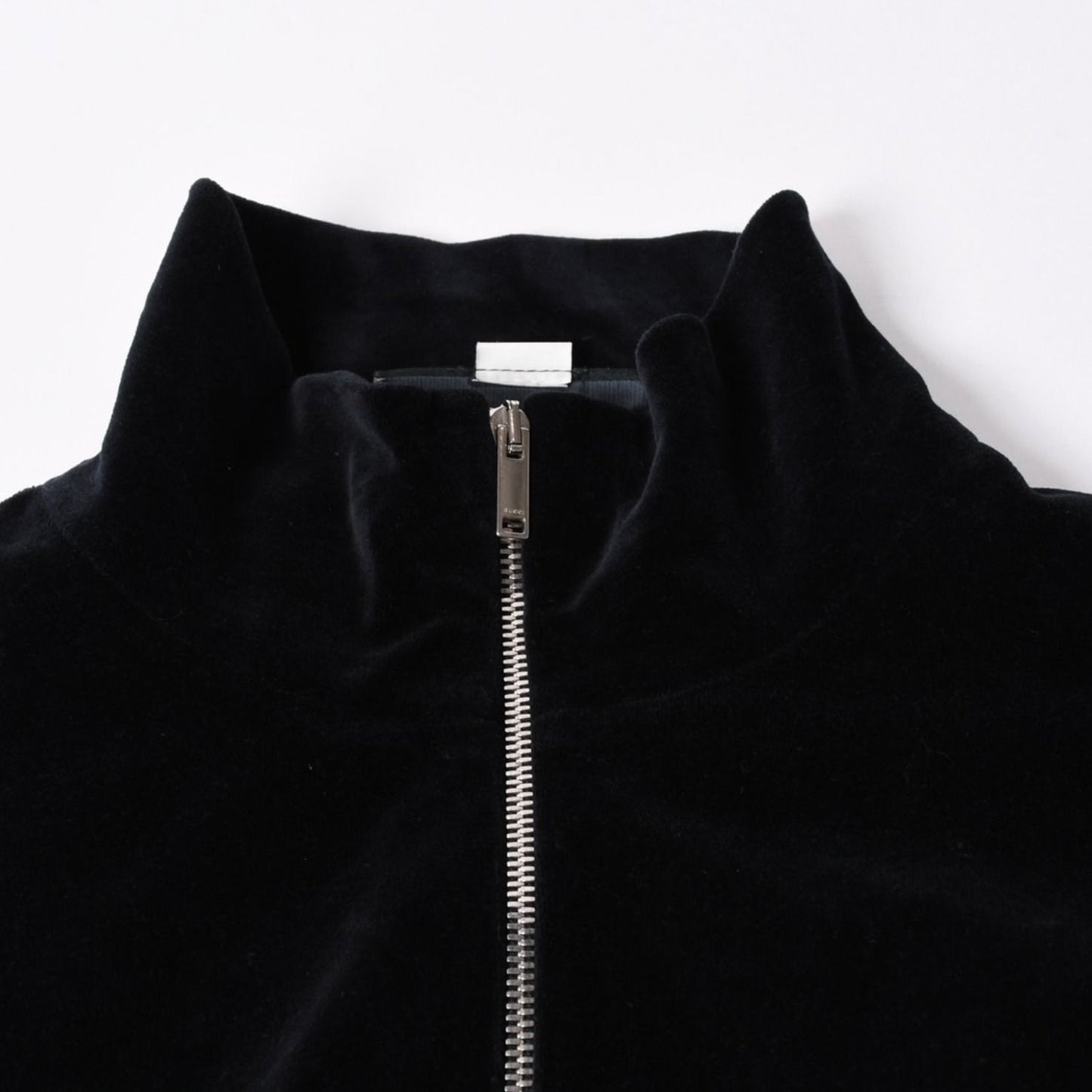 Gucci Maison de 'amour Logo Embroidered Velour Oversized Jacket Black L — view 3