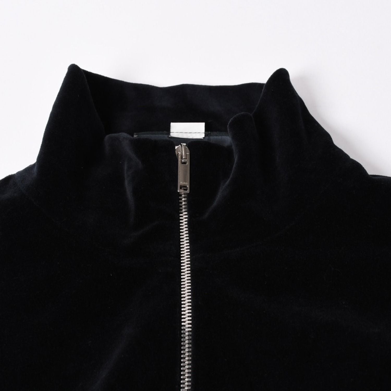 Gucci Maison de 'amour Logo Embroidered Velour Oversized Jacket Black L — view 3