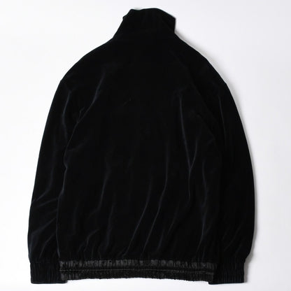Gucci Maison de 'amour Logo Embroidered Velour Oversized Jacket Black L — view 2