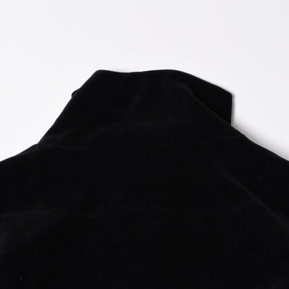 Gucci Maison de 'amour Logo Embroidered Velour Oversized Jacket Black L — view 4