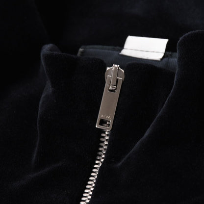 Gucci Maison de 'amour Logo Embroidered Velour Oversized Jacket Black L — view 5