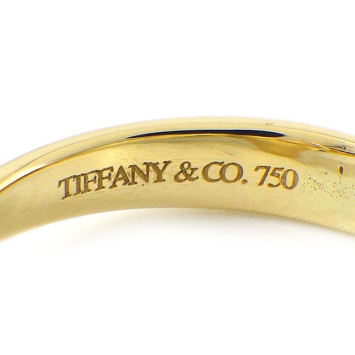 Tiffany & Co Pinky Ring Bean Design Mini Beans Pave Diamond 18K Yellow Gold — view 3