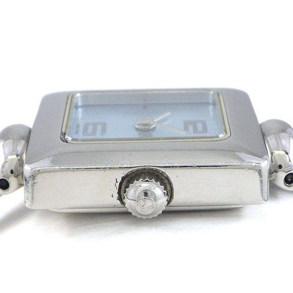 Gucci Watch Bangle Square Sunray Ice Blue Dial SS Quartz Analog — view 2