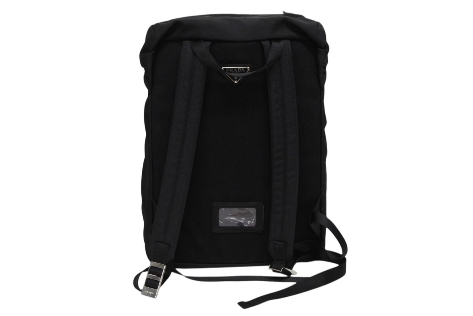 Prada Re-Nylon Backpack Black Silver — view 2