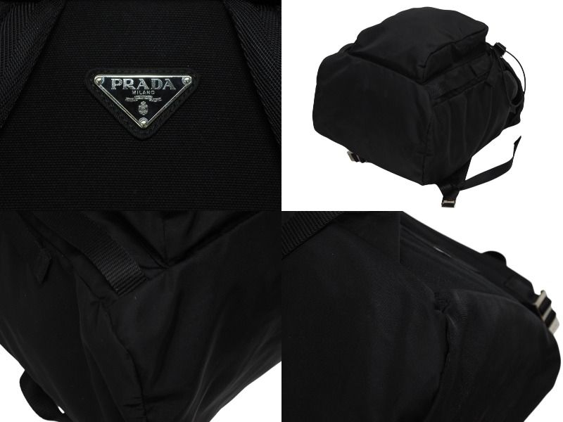 Prada Re-Nylon Backpack Black Silver — view 7