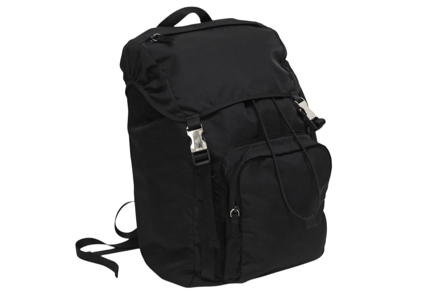 Prada Re-Nylon Backpack Black Silver — view 3