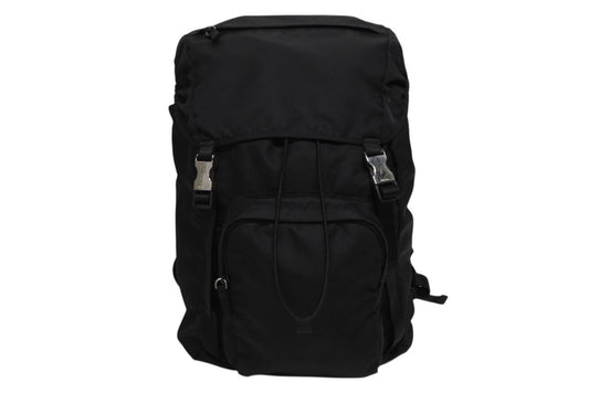 Prada Re-Nylon Backpack Black Silver