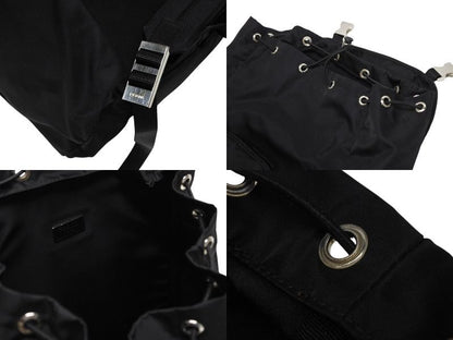 Prada Re-Nylon Backpack Black Silver — view 8