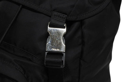 Prada Re-Nylon Backpack Black Silver — view 5