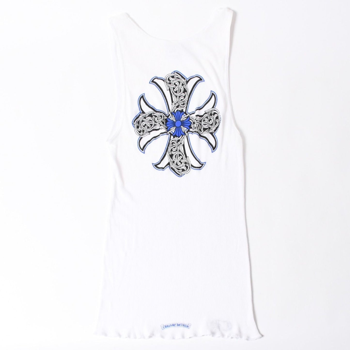 Chrome Hearts Vintage Vine CH Plus Design Tank Top White Black Blue — view 2