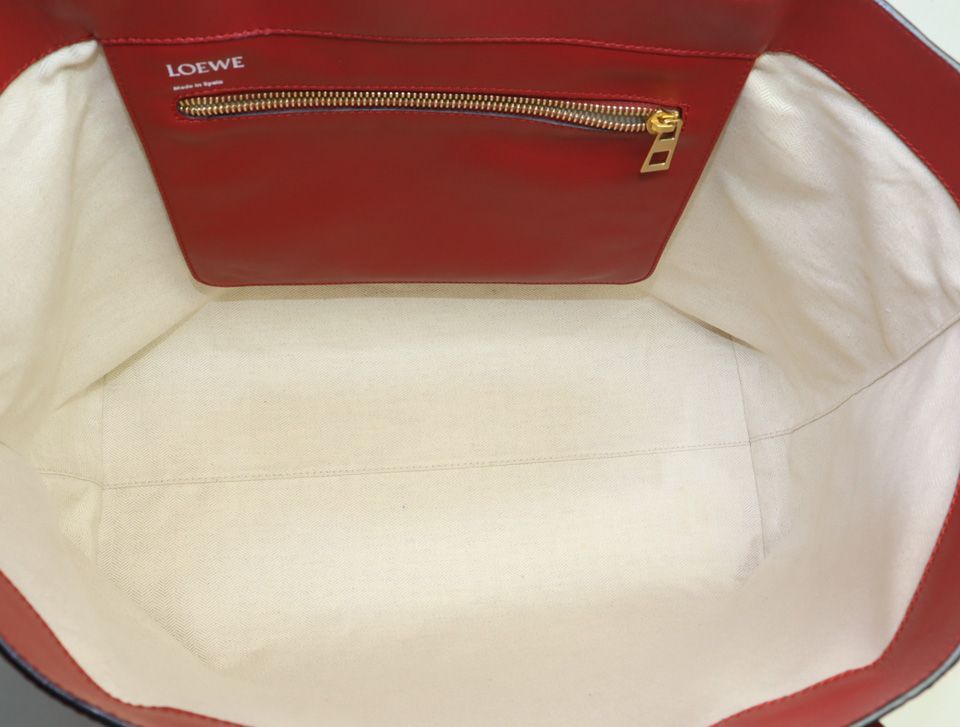 Loewe Repeat Anagram Leather Tote Bag — view 7