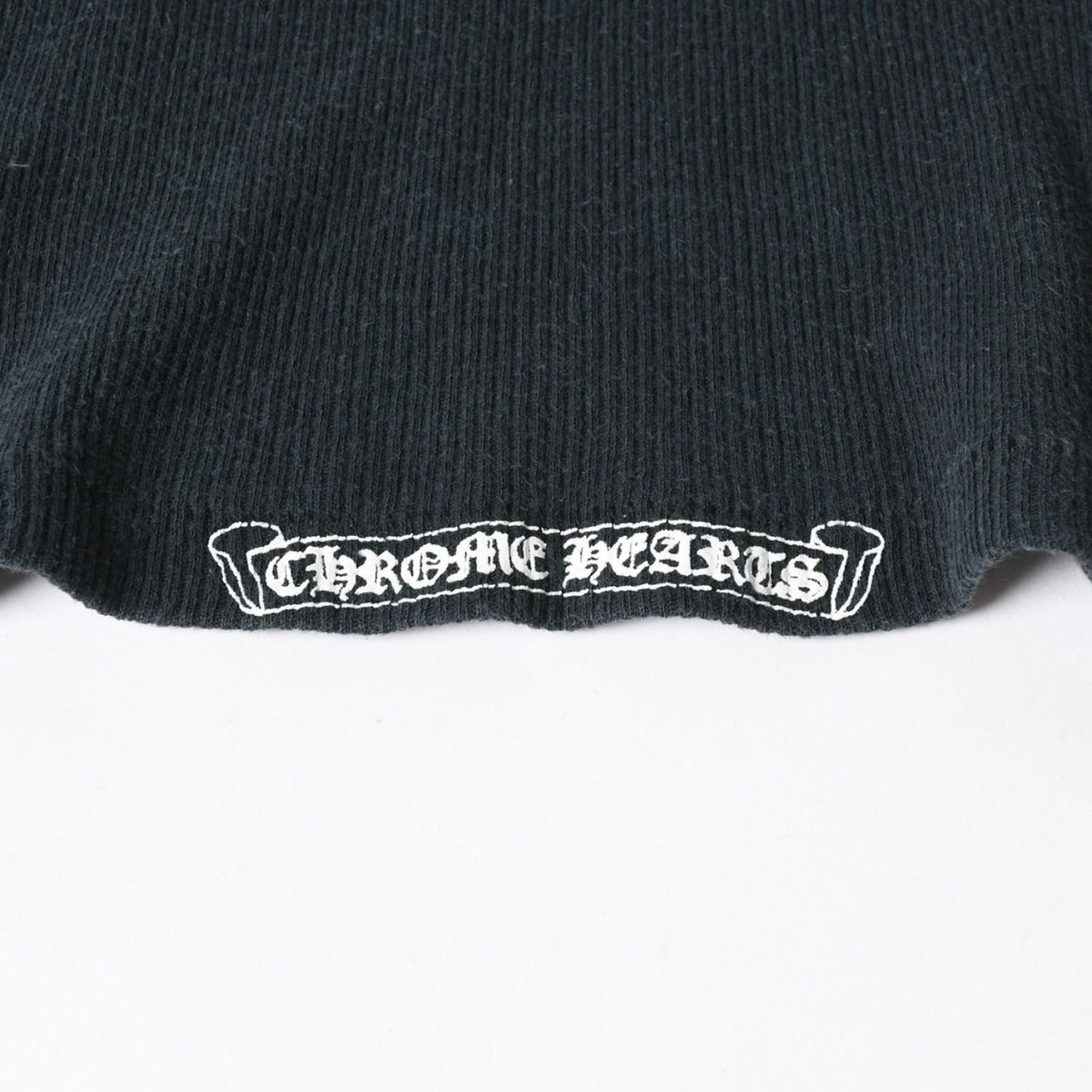 Chrome Hearts Vintage English Side Logo Tank Top Cotton Black White — view 8