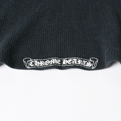 Chrome Hearts Vintage English Side Logo Tank Top Cotton Black White — view 8