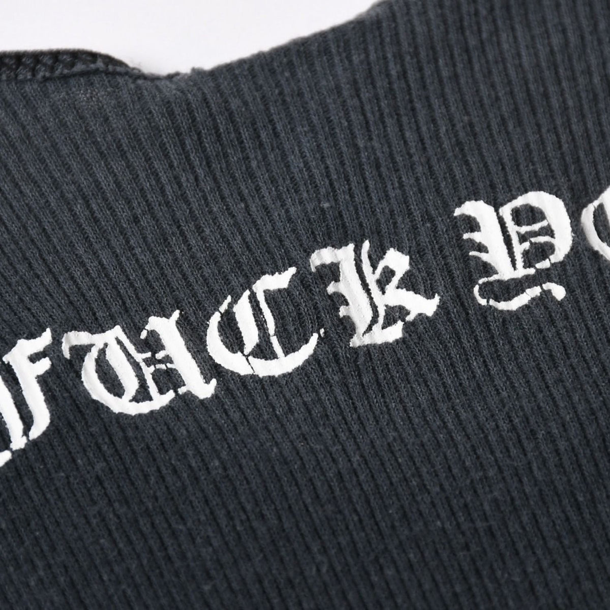Chrome Hearts Vintage English Side Logo Tank Top Cotton Black White — view 6