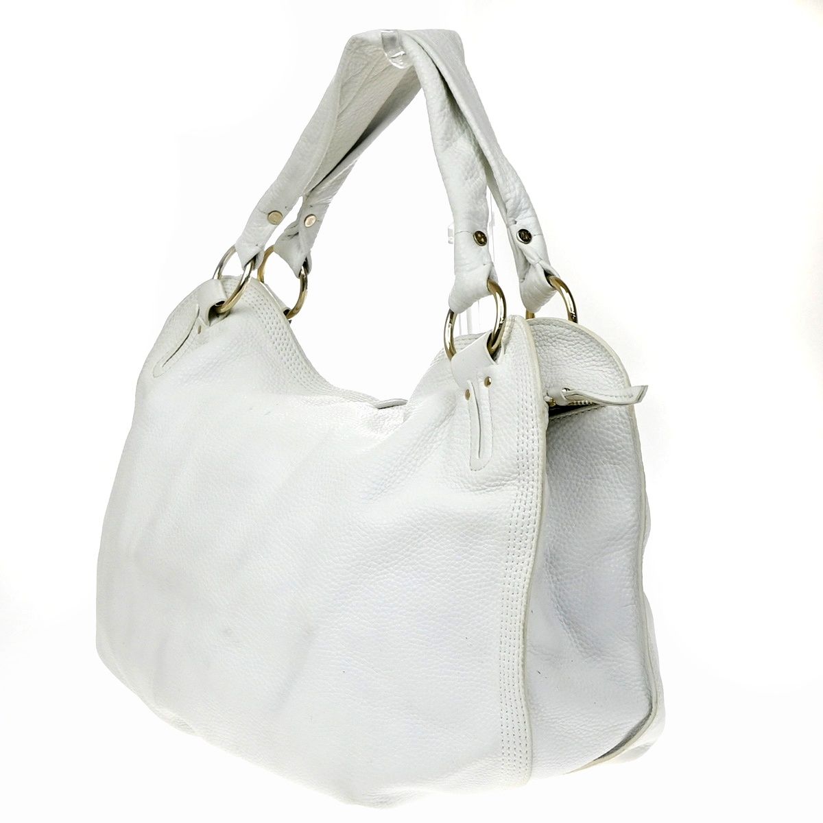 Celine Bittersweet Handbag White Leather — view 3