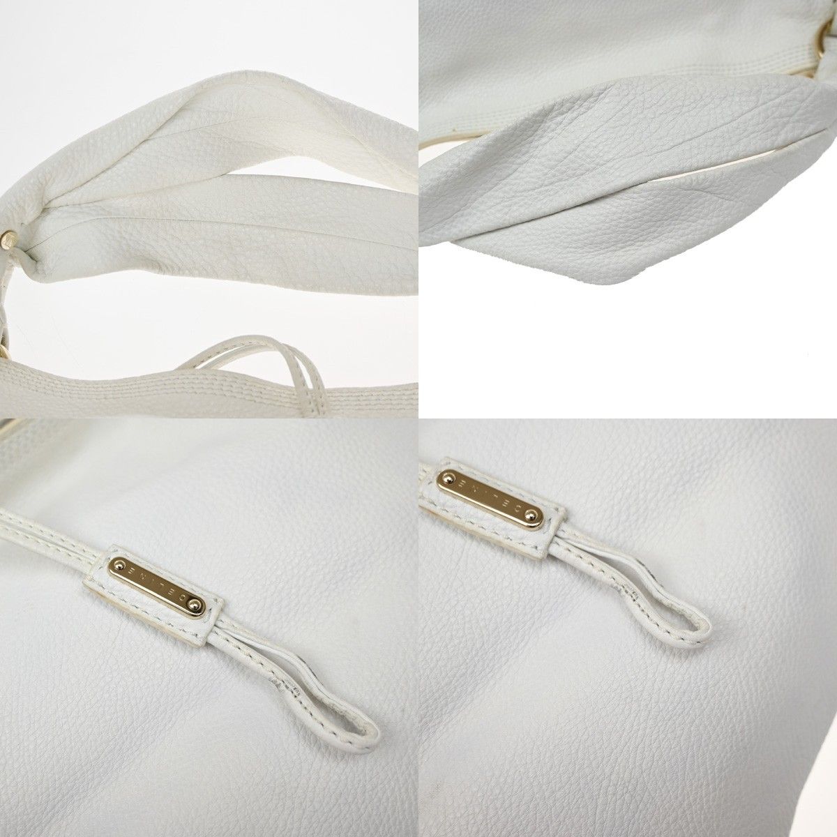 Celine Bittersweet Handbag White Leather — view 8