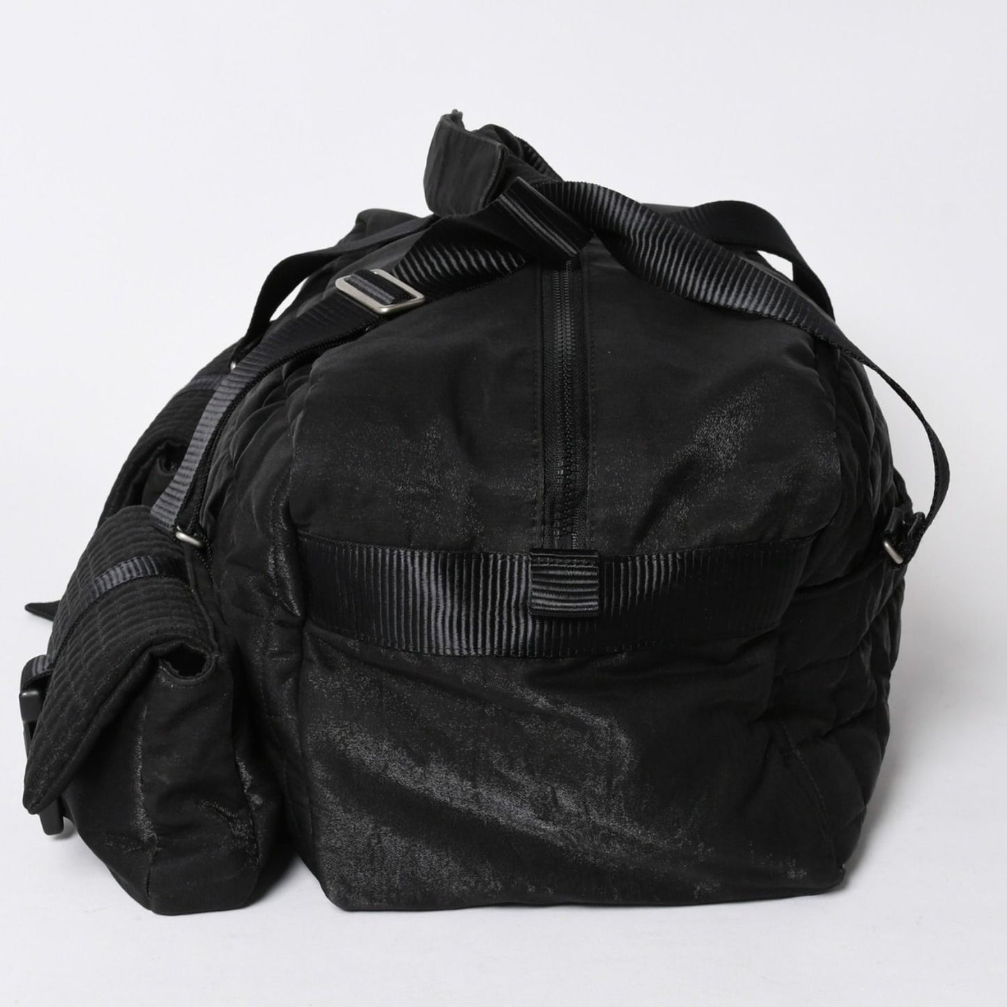 Chanel Sports Line Boston Bag Quilted Black Silver — view 4