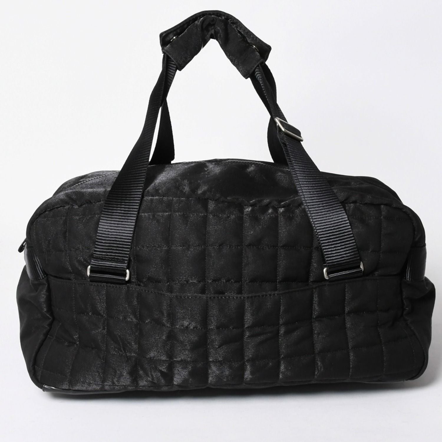 Chanel Sports Line Boston Bag Quilted Black Silver — view 2
