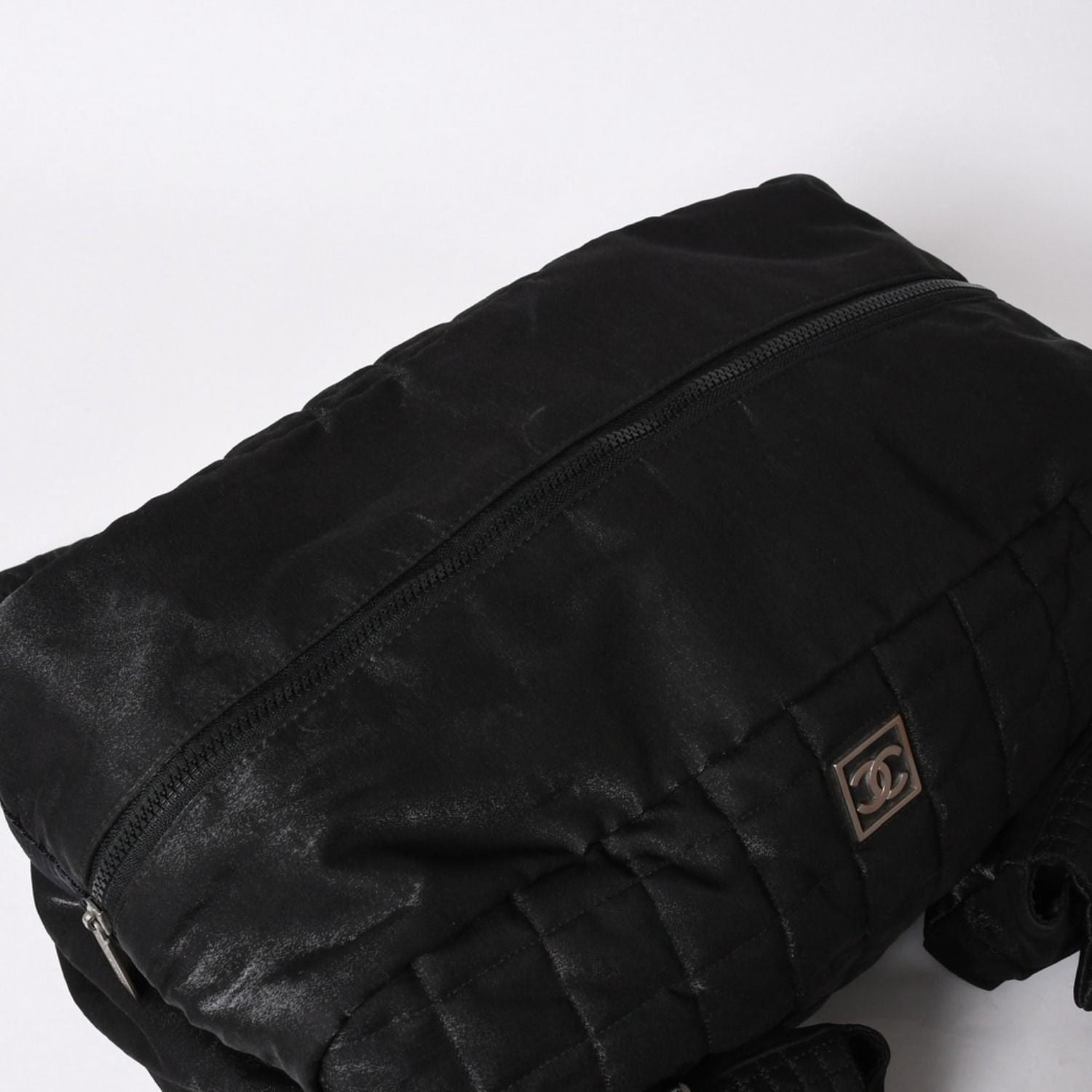 Chanel Sports Line Boston Bag Quilted Black Silver — view 7