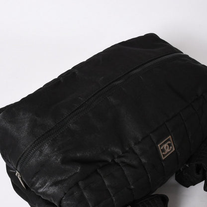 Chanel Sports Line Boston Bag Quilted Black Silver — view 7