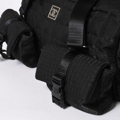 Chanel Sports Line Boston Bag Quilted Black Silver — view 5