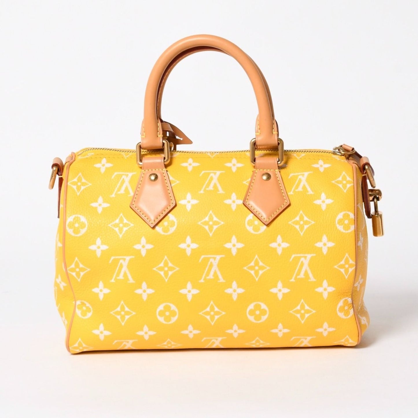 Louis Vuitton Speedy P9 Bandouliere 25 Boston Bag Yellow White — view 3