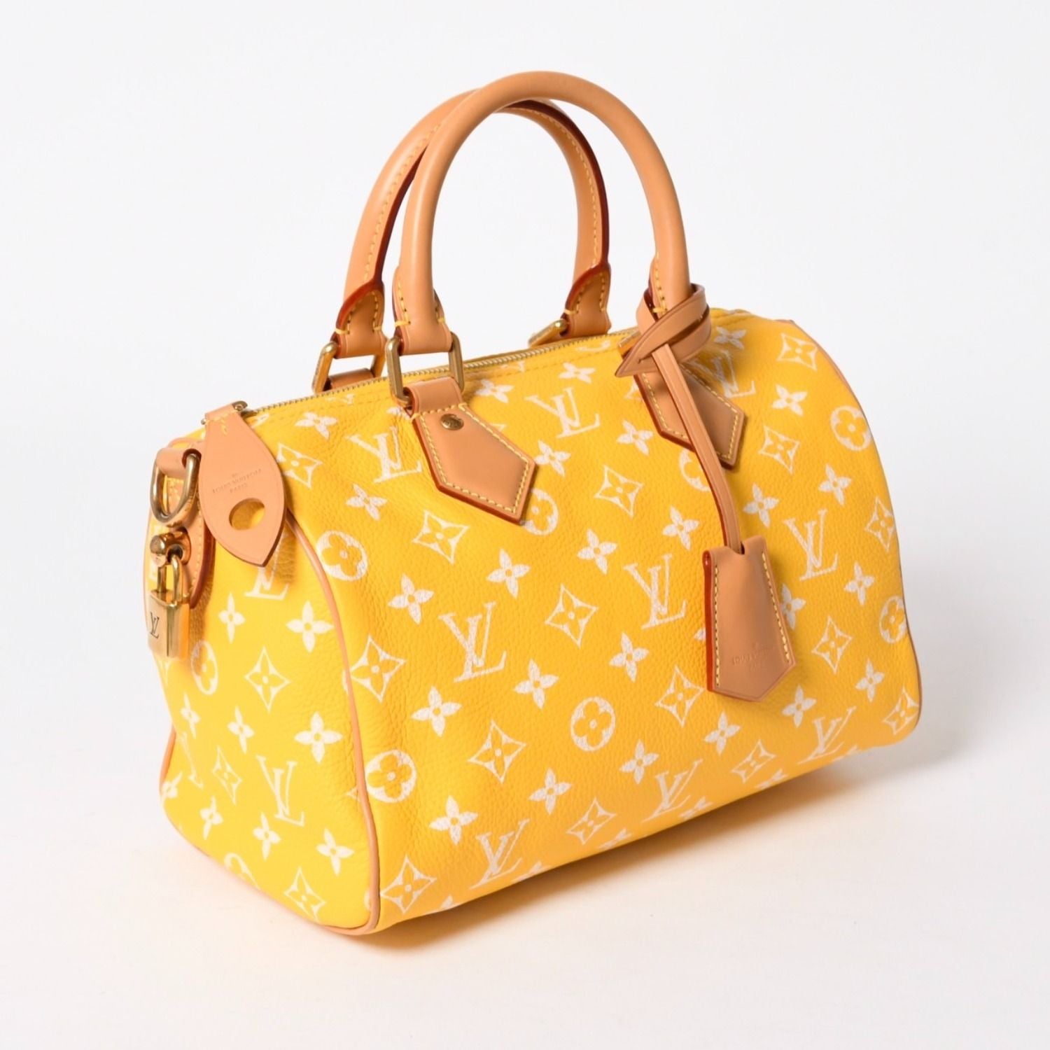Louis Vuitton Speedy P9 Bandouliere 25 Boston Bag Yellow White — view 4