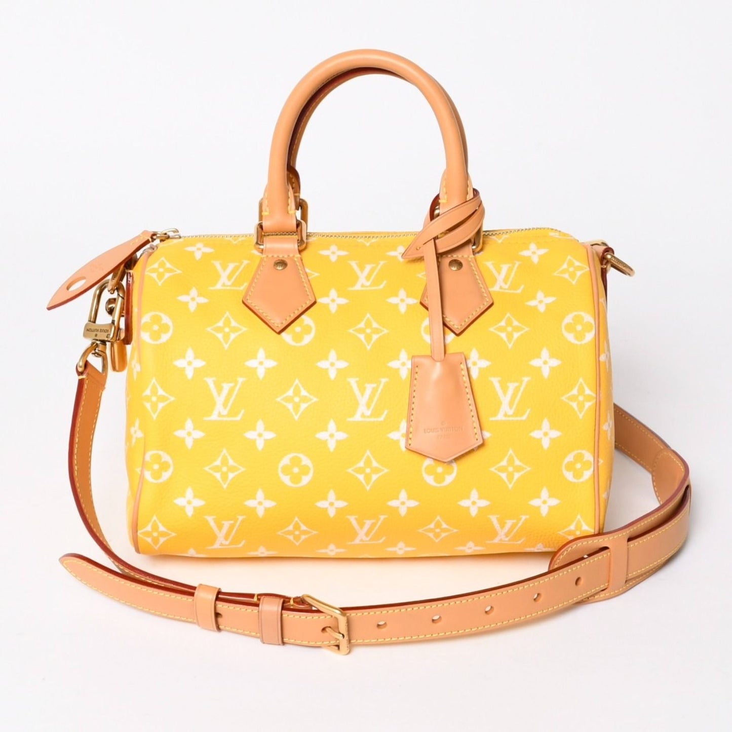 Louis Vuitton Speedy P9 Bandouliere 25 Boston Bag Yellow White — view 6