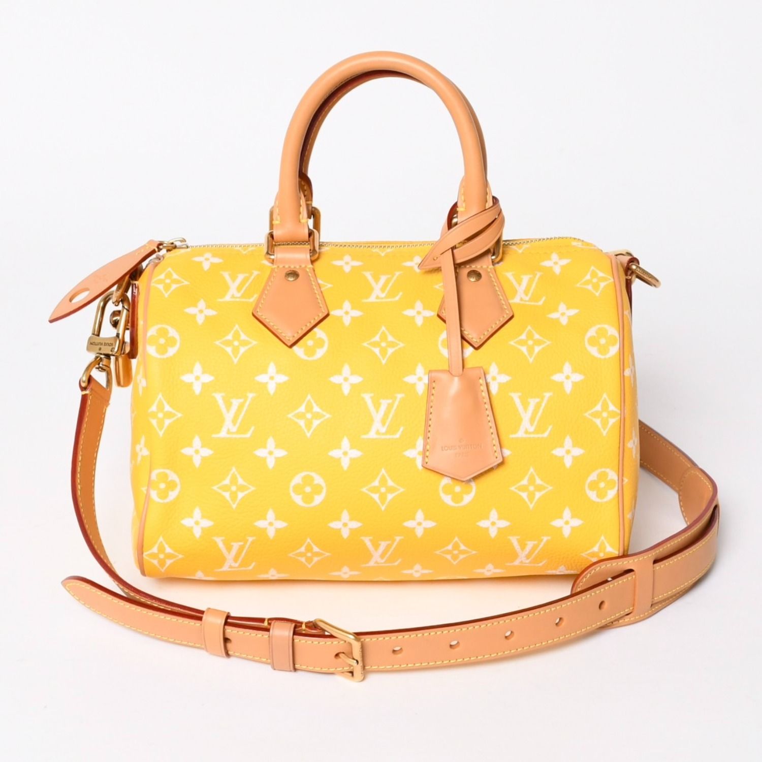 Louis Vuitton Speedy P9 Bandouliere 25 Boston Bag Yellow White — view 6