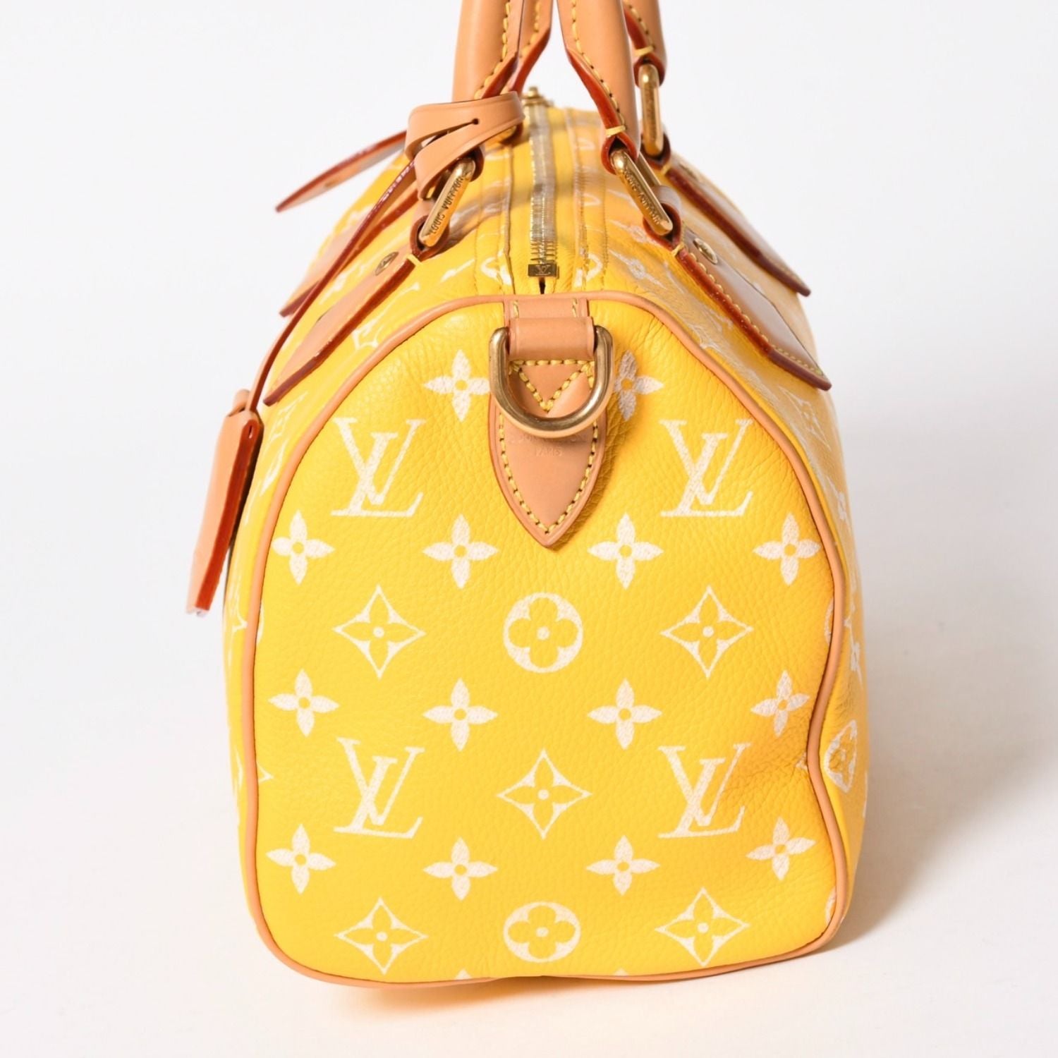 Louis Vuitton Speedy P9 Bandouliere 25 Boston Bag Yellow White — view 5