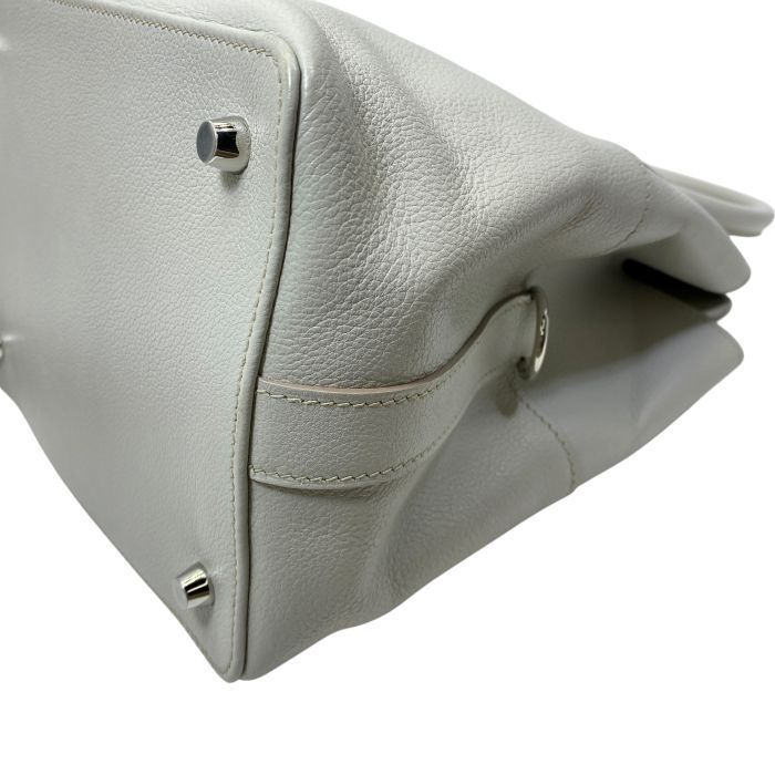 Hermes Toolbox 20 2-Way Shoulder Bag Evercolor Blue Glacier Light Gray — view 4
