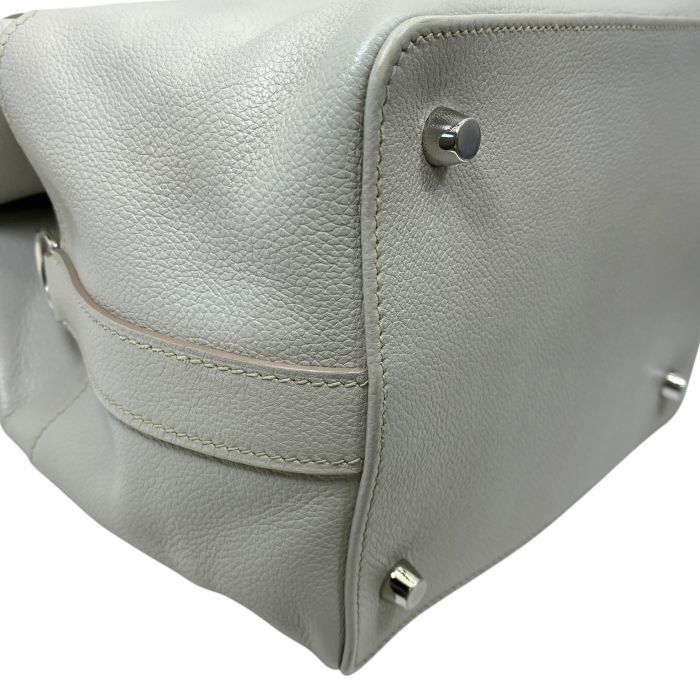 Hermes Toolbox 20 2-Way Shoulder Bag Evercolor Blue Glacier Light Gray — view 3